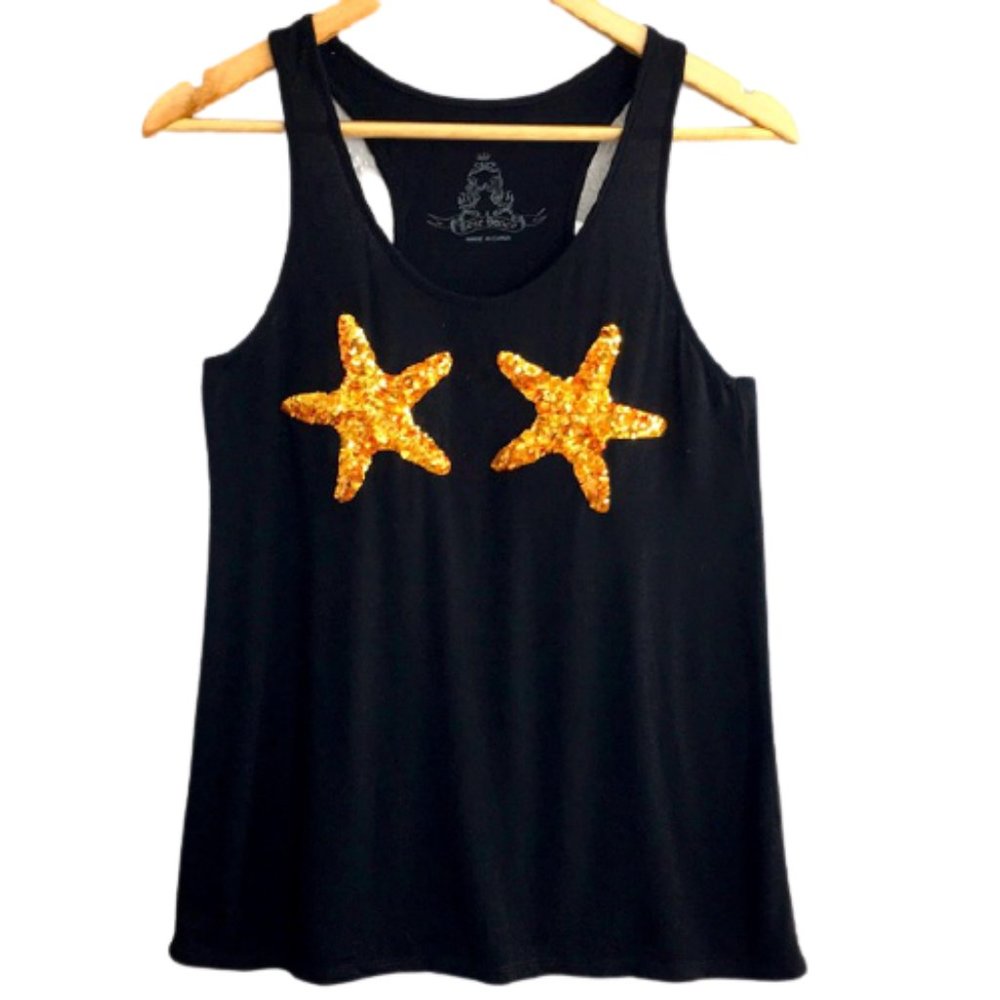 Bear Dance Sequin Starfish Tank Top